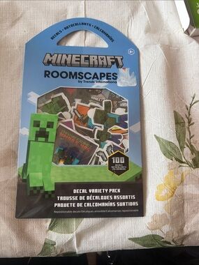 Minecraft Roomscapes Green Decal Variety Pack by